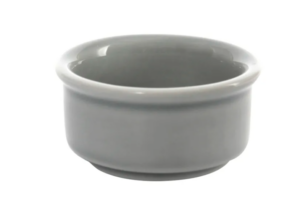 Соусник Башкирский фарфор Акварель Практик 50 мл, D 67 мм, H 33 мм, светло-серый артикул 210350.А.С - С