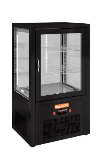 Настольная холодильная витрина HiCold VRC T 70 Black