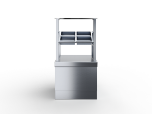 Прилавок для приборов и подносов RADA ПППЧ-БН-СЗ-6 с заниженной столешницей 600