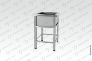Ванна моечная ВМСн - 530 "Norma Inox", 1 м/о 430*430*300 (ножка профильная, тр. 40*40)