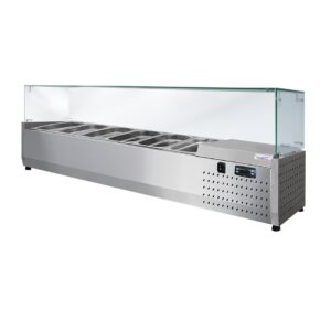 Настольная холодильная витрина ToppingBox НХВсп-6 (с прямоугольным стеклом)