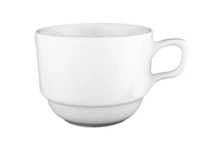 Чашка чайная Башкирский фарфор Белая Браво 250 мл, D 97/120 мм, H 70 мм артикул ИЧШ 30.250