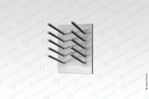 Сушка для досок горизонтальная СДГн - 600*300*400, нерж. сталь, 5 ячеек