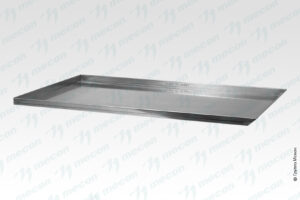 Противень для выпекания ПДВ - 600*400*20, нерж. сталь, сплошной, 4 борта (1 борт по стор. 400 мм - 45°)