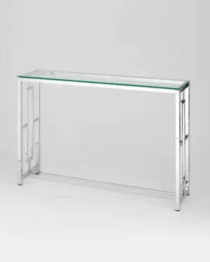 Консольный столик БРУКЛИН 115*30 серебро