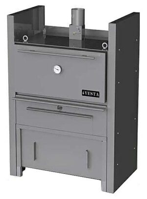 Печь на твердом топливе (хоспер) Vesta 45 с тепловым шкафом