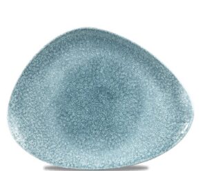 Блюдо CHURCHILL Raku Topaz Blue L 260 мм, B 200 мм артикул RKTBTC261