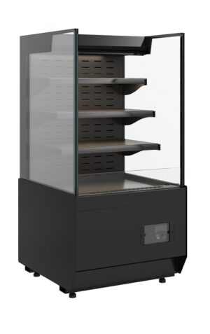 Витрина холодильная Carboma Cube 2 KC70 VM 0,6-2 STANDARD открытая, горка без боковин (версия 2.0) (9005)
