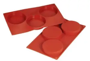 Форма силиконовая P.L. Proff Cuisine "Флан" 3 ячейки d 100 мм, h 20 мм (30*17,5 см)