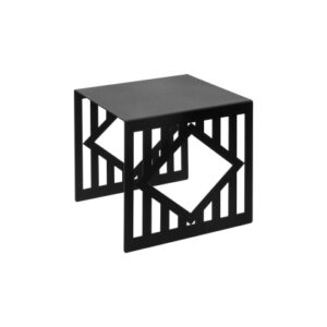 Подставка фуршетная Luxstahl 170х170х170 мм квадрат черный артикул мки344/1