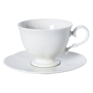 Чайная пара Noble Aristocrat White 250 мл, D 104 мм, H 76 мм артикул 313608/313009