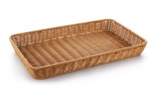 Корзина плетеная Клен коричневая L 530 мм, B 325 мм, H 65 мм артикул кт270