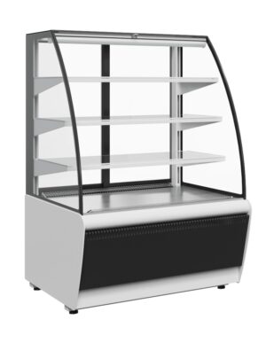 Витрина кондитерская Carboma Flandria K70 VM 0,6-2 STANDARD 9006-9005 (открытая)