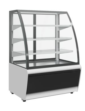 Витрина кондитерская Carboma Flandria K70 VV 1,3-1 STANDARD 9006-9005 (ВХСв-1,3д Люкс ТЕХНО)
