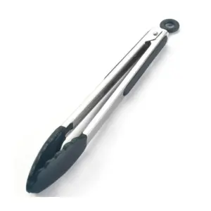 Щипцы с силиконовыми захватами 40 см, металл, P.L. Proff Cuisine