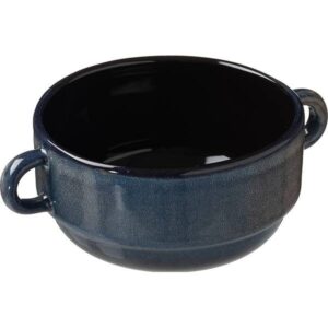 Бульонница Борисовская Керамика «Пати»; 300мл; D115, H55мм, фарфор; серый, синий артикул ФРФ88801393