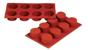 Форма силиконовая P.L. Proff Cuisine "Цилиндр" 8 ячеек d 60 мм, h 35 мм (30*17,5 см)