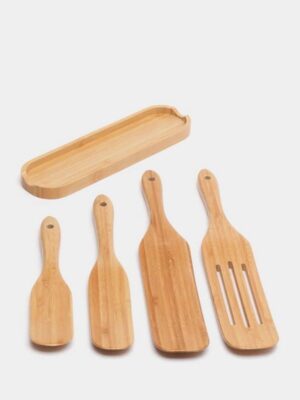 Лопатка кулинарная Kitchen Muse KM-BBS L 340 мм (Набор 5 шт.) артикул KM-BBS