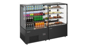 Витрина кондитерская Carboma Cosmo KC78-130 VV 1,2-2 (открытая) (9005)