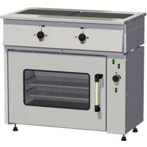 Плита электрическая Тулаторгтехника ПЭ-0,24Мт-011 жарочный шкаф черн металл, дверь стекло