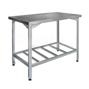 Стол производственный Финист СПЛ (1500х400х850) полка-решетка оцинк.сталь