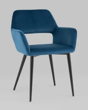 Стул Денди велюр синий 2 шт