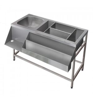 Барная станция Финист (1250х500/720х850) (цельнотянутая мойка)