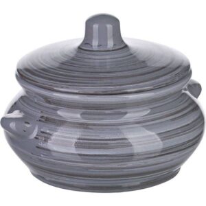 Горшочек для запекания Борисовская Керамика «Пинки»; 0,5л; D13см, керамика; серый артикул ПИН00011608