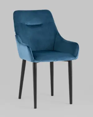 Стул Джоан велюр пыльно-синий 2 шт