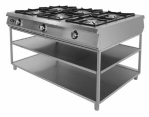 Плита газовая GRILL MASTER Ф6П2Г/1000 (на подставке, подход с 2-х сторон)