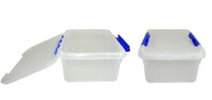 Контейнер для хранения подуктов MGprof прямоуг. с синим зажимом 300*230 мм. 6 л. артикул 1707 с