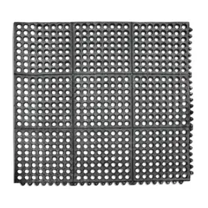 Коврик барный,кухонный, напольный 91*91 см, черный, резина, P.L. - BarWare