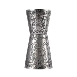 Джиггер "Floral" 20/40 мл, нержавеющая сталь, P.L.- Barbossa