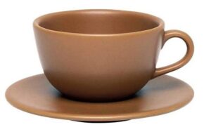 Чайная пара OXFORD коричневая 200 мл, D 140 мм артикул AY04-5506