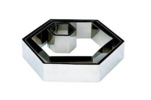 Форма кондитерская MGSteel Шестиугольник L 180 мм, B 160 мм, H 50 мм артикул CRHN10