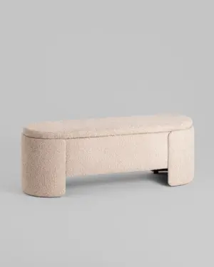 Банкетка Taks с местом для хранения букле капучино