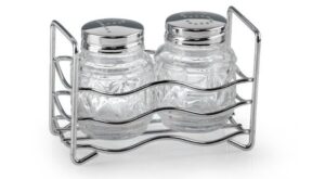 Набор для специй Luxstahl Волна H 65 мм, D 40 мм 2 предмета артикул кт107