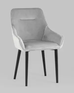 Стул Джоан велюр светло-серый 2 шт