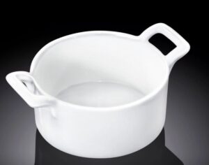 Емкость для закусок Wilmax 75 мл, D 95 мм, H 70 мм с ручками артикул 992724