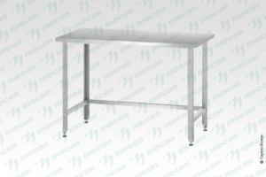 Стол производственный СПРн - 600*700*860 "Norma" (каркас цинк; полка-обвязка, нерж. 430; ножка угловая)