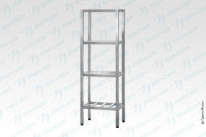 Стеллаж полочный СПЛп - 1200*600*1800 "Profi Ral" (полка-решетка 4 шт.)