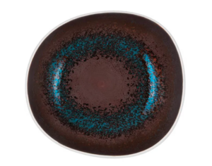 Тарелка глубокая Le CoQ Estia L 190 мм, B 175 мм, H 50 мм, синий, коричневый артикул LEST019BL004190