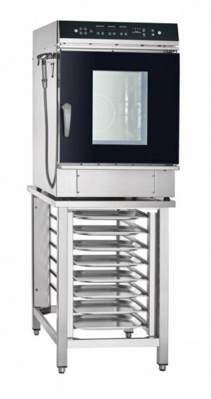 Пароконвектомат Abat ПКА 6-2/3П-01 верхняя панель управления, черный дизайн