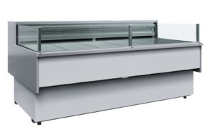 Витрина холодильная Carboma Bavaria 2 GC110 SP 2,0-2 с боковинами, рыба на льду (0011-9006)