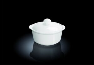 Бульонница Wilmax 270 мл, D 115 мм, H 60 мм с ушками, с крышкой артикул 991141