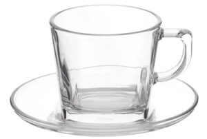 Чайная пара PASABAHCE Baltic 215 мл, D 82 мм, H 72 мм артикул 95307/b