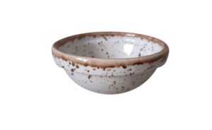 Соусник Борисовская Керамика «Пунто Бьянко»; 100мл; D90, H35мм, фарфор, белый, черный артикул ФРФ88801951