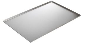 Противень Luxstahl 600х400х10 нерж.сталь, три борта артикул мки039