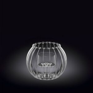 Подсвечник Wilmax Thermo Glass D 70/45 мм, H 90 мм, рельефный артикул 888975