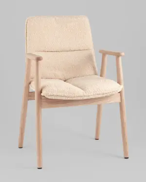 Стул обеденный Philo с деревянными ножками бежевый